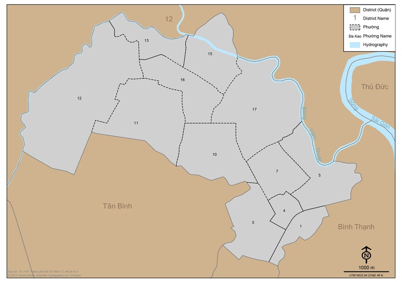 The geographical location of Go Vap District 